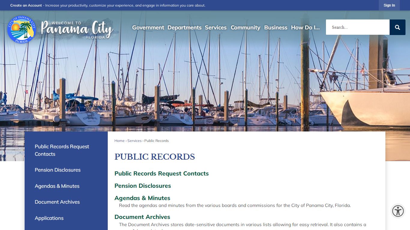 Public Records | Panama City, FL - Official Website